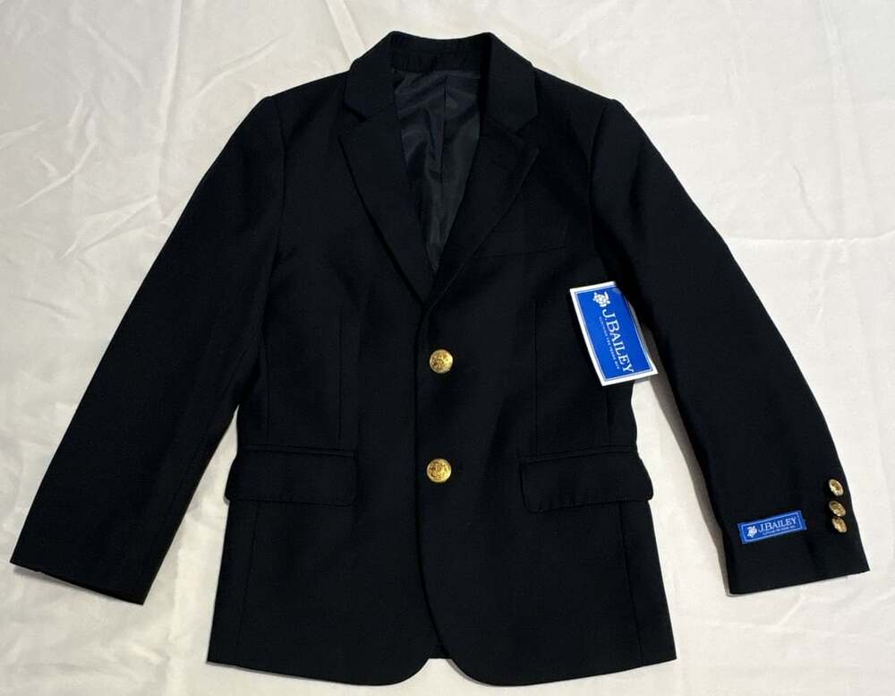J. Bailey Black Blazer Gold Buttons